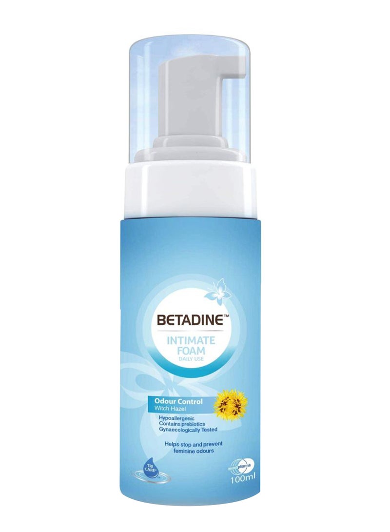 BETADINE Odour Control Witch Hazel Intimate Foam 100ml  - Image 2