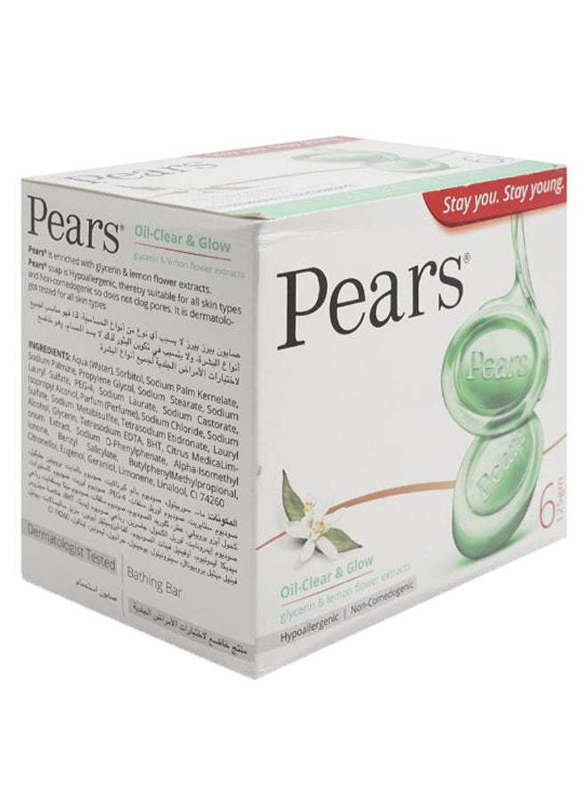 Pears Oil-Clear Glow Glycerin And Lemon Flower Extract Soap 125grams  - Image 1