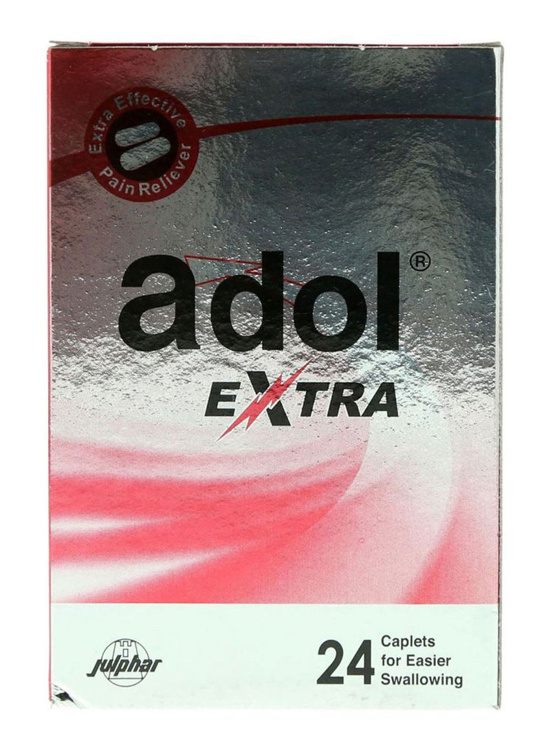 أدول عبوة أقراص إكسترا إيفكتيف لتخفيف الألم مكونة من 24 قرصا - Image 1