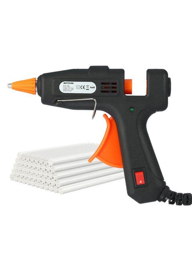 Meterk 50-Piece Mini Hot Melt Glue Gun With Glue Stick Set Black 