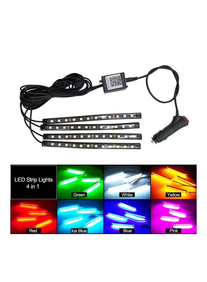 مصباح LED داخلي للسيارة من 4 قطع - Image 3