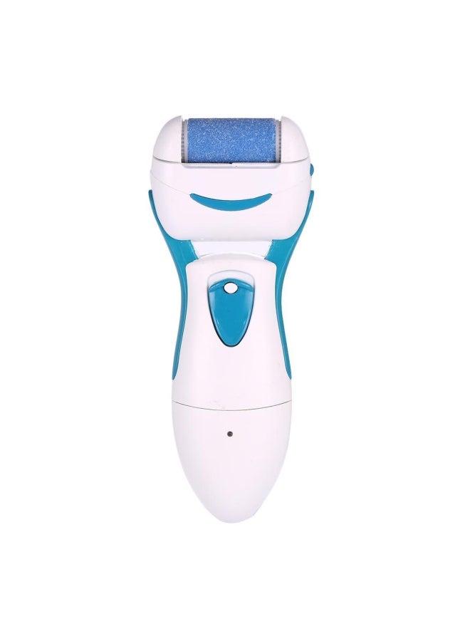 Electric Foot Callus Remover With Replaceable Grinding Head Blue/White