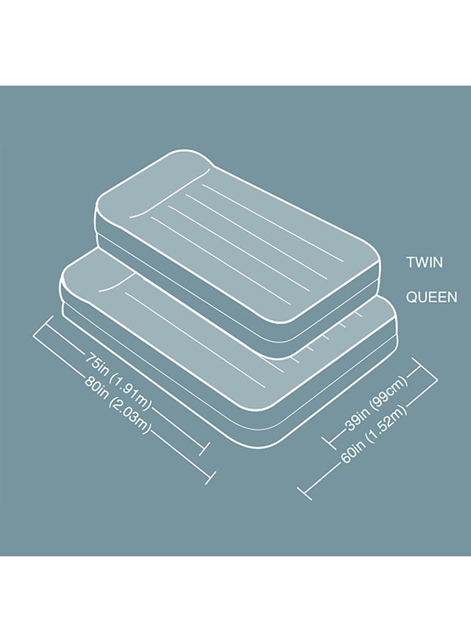 INTEX - Durabeam Plus Series Deluxe Pillow Rest Raised Air Mattress  99X191X42Cm Multicolour 99x191x42cm - Image 1