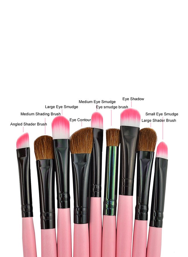 Generic Professional Makeup Brushes Pink/Black  - Image 3