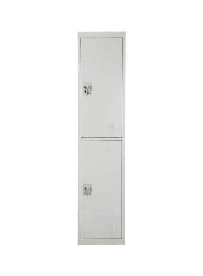 ايه اي - خزانة معدنية TG2 ببابين رمادي 45x183x40سم - Image 1