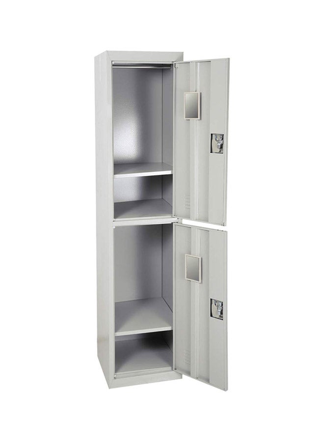 ايه اي - خزانة معدنية TG2 ببابين رمادي 45x183x40سم - Image 1