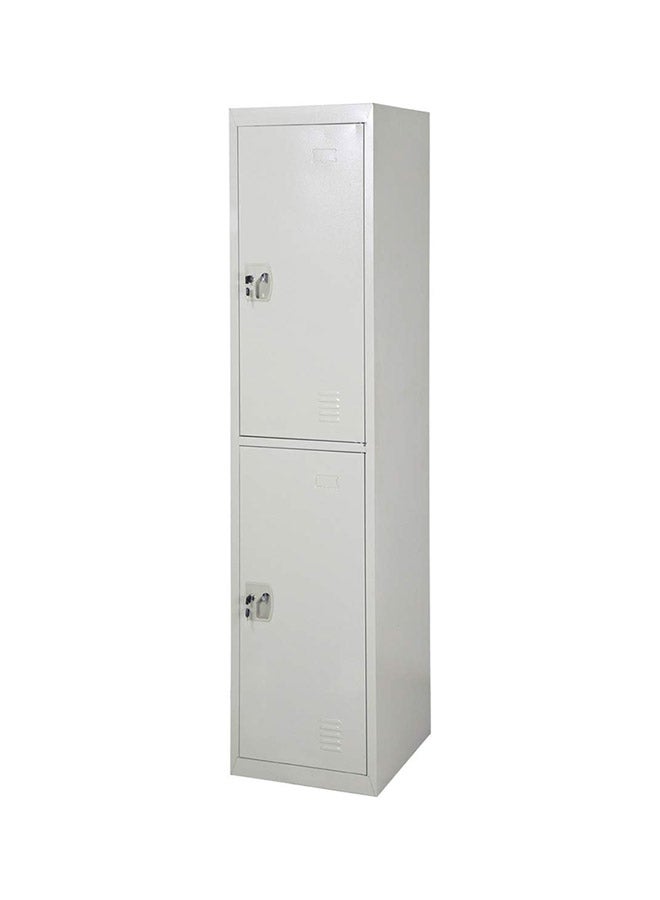 ايه اي - خزانة معدنية TG2 ببابين رمادي 45x183x40سم - Image 1