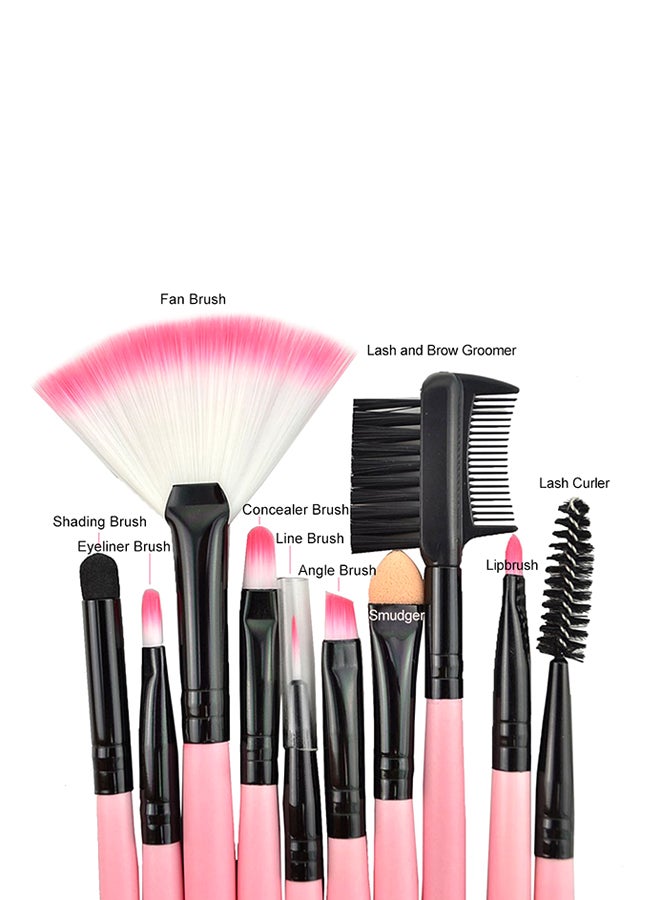 Generic Professional Makeup Brushes Pink/Black  - Image 4