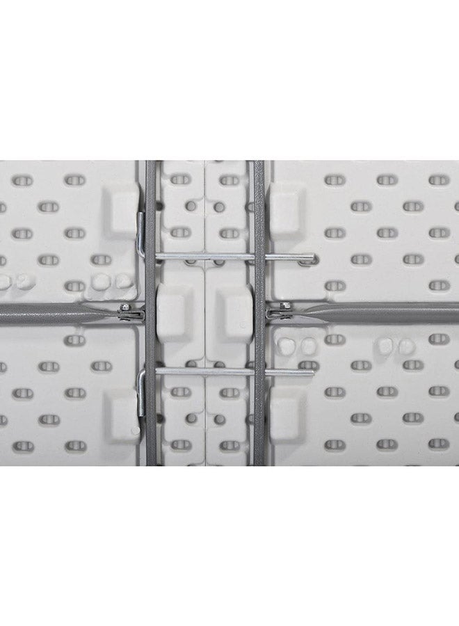 Foldable Lightweight Table White/Grey 6feet - Image 4