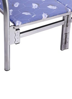 Generic Single Folding Bed Blue/Silver 190x30x90centimeter  - Image 3
