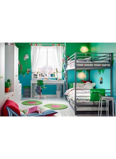 Galaxy Design Single Bunk Bed With Mattress Silver  - Image 3