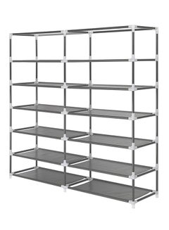 ALMUFARREJ 12 Layer Shoe Rack With Layered Cover Black 120x118x30centimeter  - Image 3