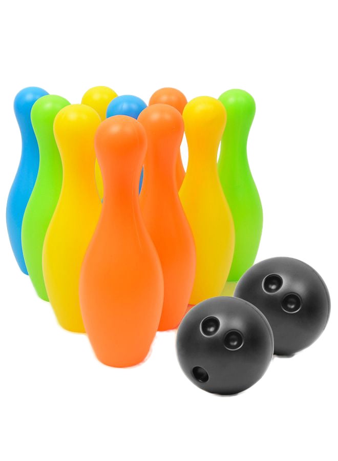12-Piece Bowling Ball Toy Set 15.5cm - Image 1