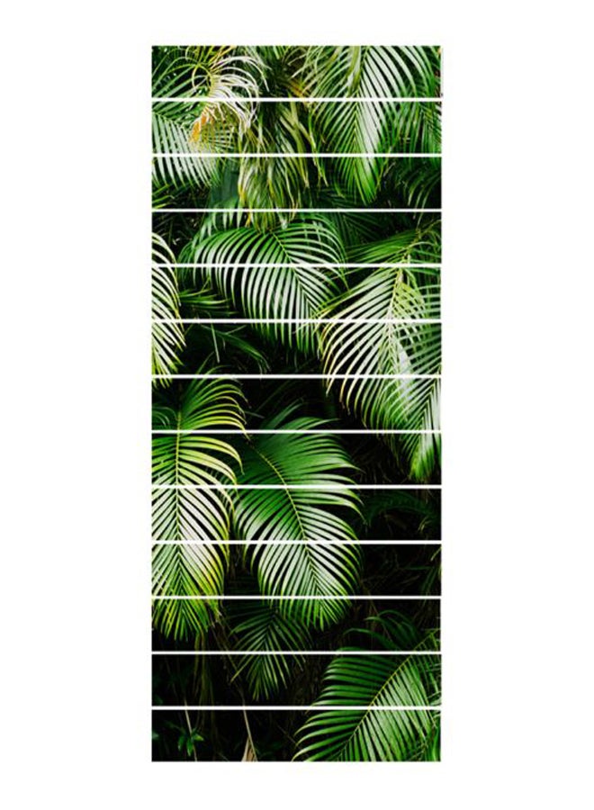 13-Piece 3D Removable Stairs Sticker Set Multicolour 100 x 18cm