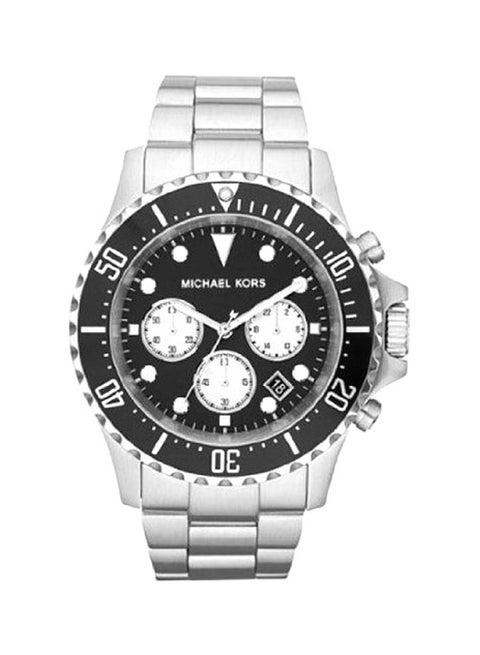 ساعة يد كرونوغراف بسوار من الستانلس ستيل طراز MK8256 للرجال