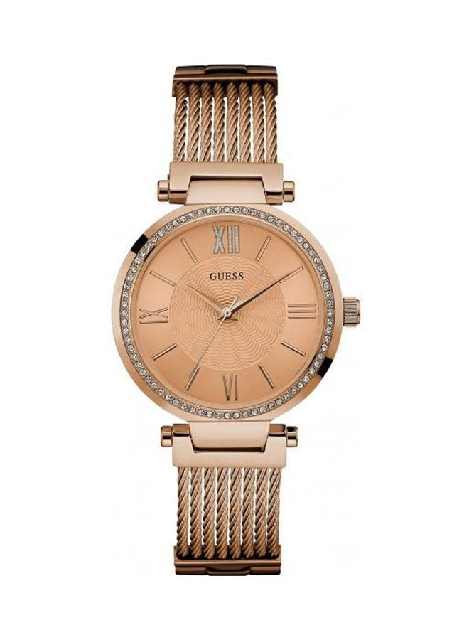 جس ساعة يد بعقارب ومرصعة بالأحجار طراز W0638L4 women - Image 1