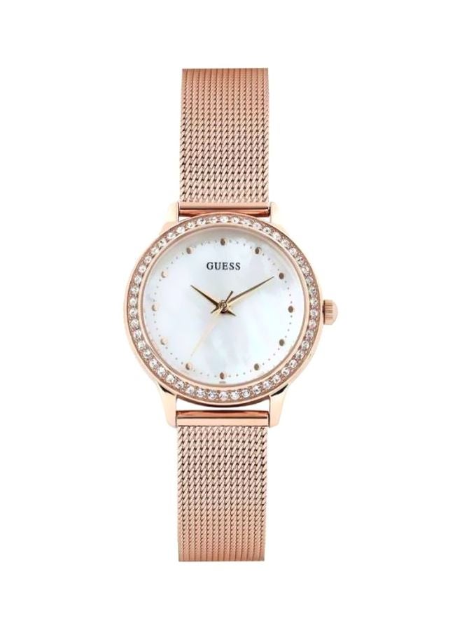 جس ساعة يد بعقارب ومرصعة بالأحجار طراز W0647L2 للنساء - Image 1