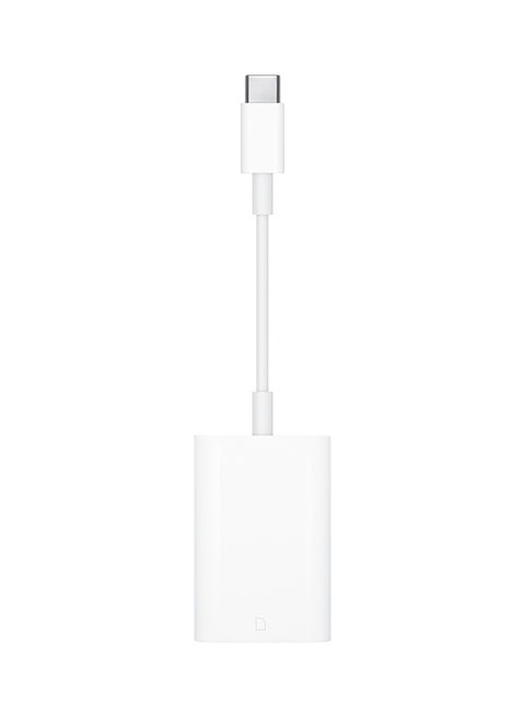 USB-C To SD Card Reader White