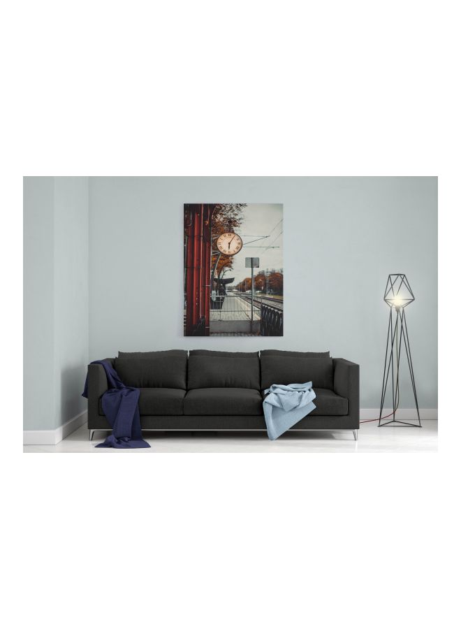 LOWHA Decorative Printed Framed Canvas Wall Art Red/White/Black 60 x 80cm - Image 3