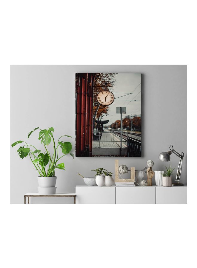 LOWHA Decorative Printed Framed Canvas Wall Art Red/White/Black 60 x 80cm - Image 4