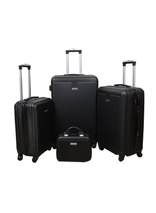 Hardside 4 Piece Luggage Trolley Set Black - v1563876057/N28407893A_1