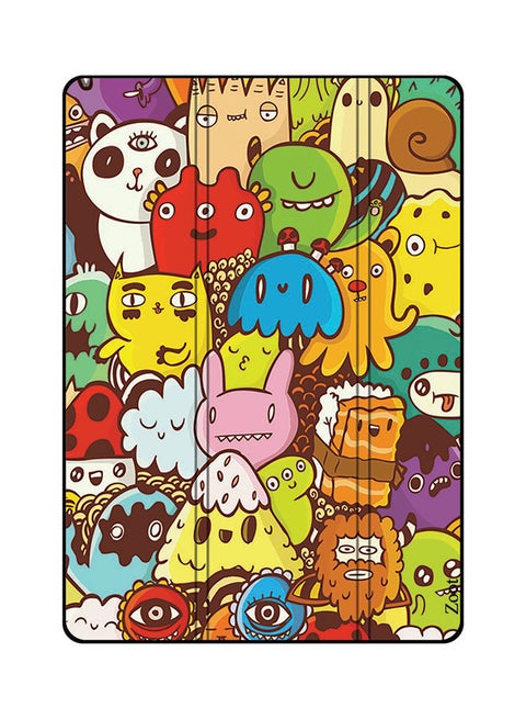 Protective Flip Case Cover For Samsung Galaxy Tab A 10.1-Inch Cartoon Characters Doodle