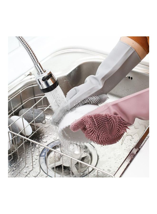 Silicone Dishwashing Gloves Pink 36Ã—8Ã—18cm  - Image 2