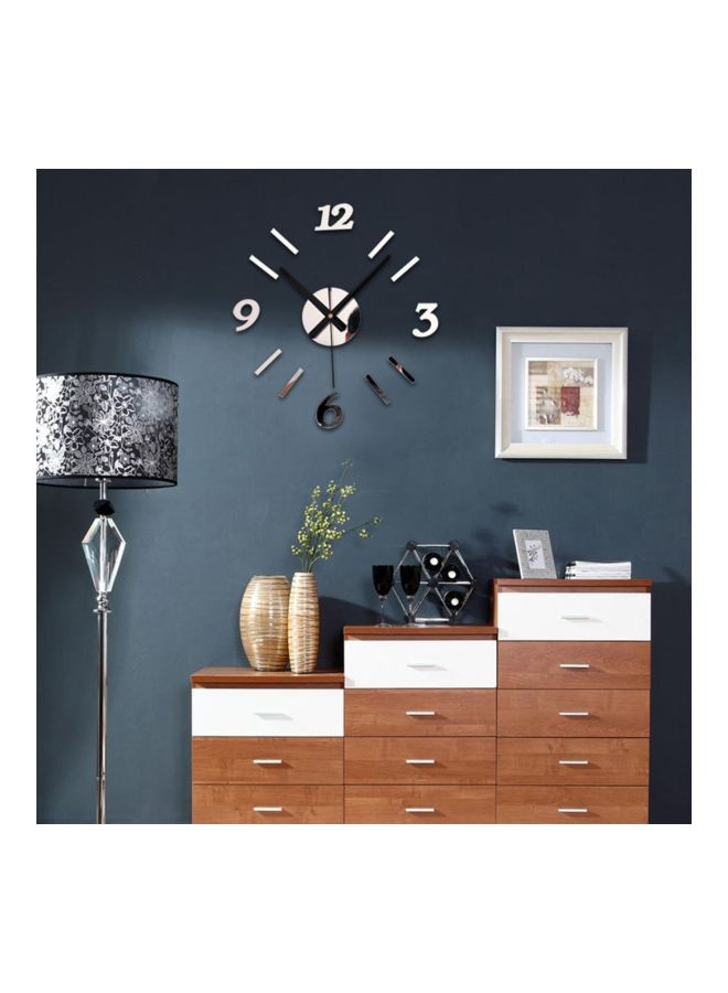 Decorative Wall Clock Stickers Black 40x5x13cm - Image 3