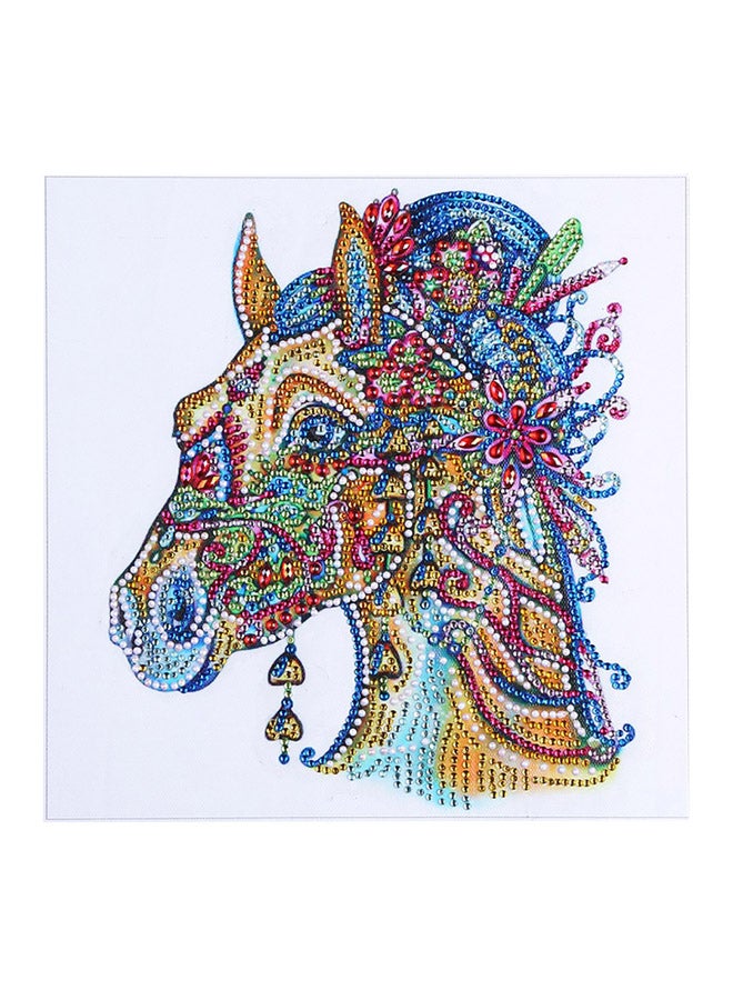 لوحة فنية لديكور الحائط أزرق/أصفر/أحمر 30x30سم