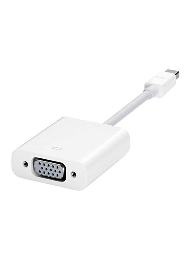 Mini Displayport DP To VGA Cable Adapter White