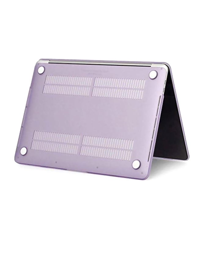 Hard Case Cover With Keyboard Cover And Screen Protector For Apple MacBook Pro A1706/A1708 13-Inch Purple/Clear - Image 2