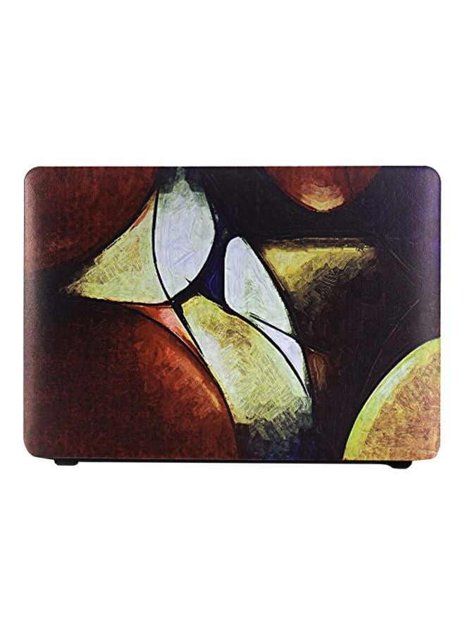 Generic Protective Hard Laptop Skin Case Cover For Apple Macbook 13.3-Inch Brown/White/Black  - Image 1