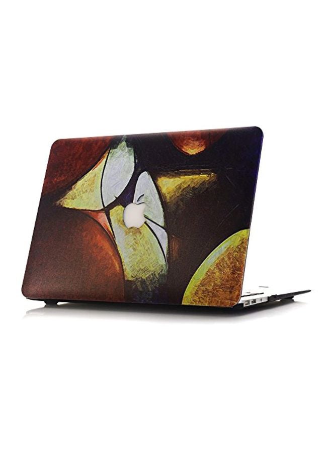Generic Protective Hard Laptop Skin Case Cover For Apple Macbook 13.3-Inch Brown/White/Black  - Image 2