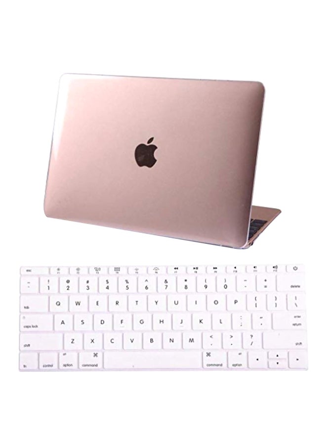 Hardshell Case With Keyboard Skin For Apple MacBook 12 Inch Clear - Image 1