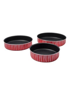 Generic 3-Piece Baking Pan Black/Red 