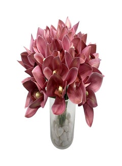 Yatai Cymbidium Orchid Artificial Flower Pink  - Image 1