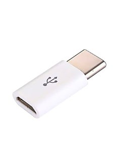 PG Micro USB To USB Type-C OTG Adapter White KSA | Riyadh, Jeddah