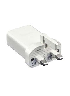 هواوي شاحن سريع 2 أمبير و9 فولت مع كابل USB أبيض  - Image 1