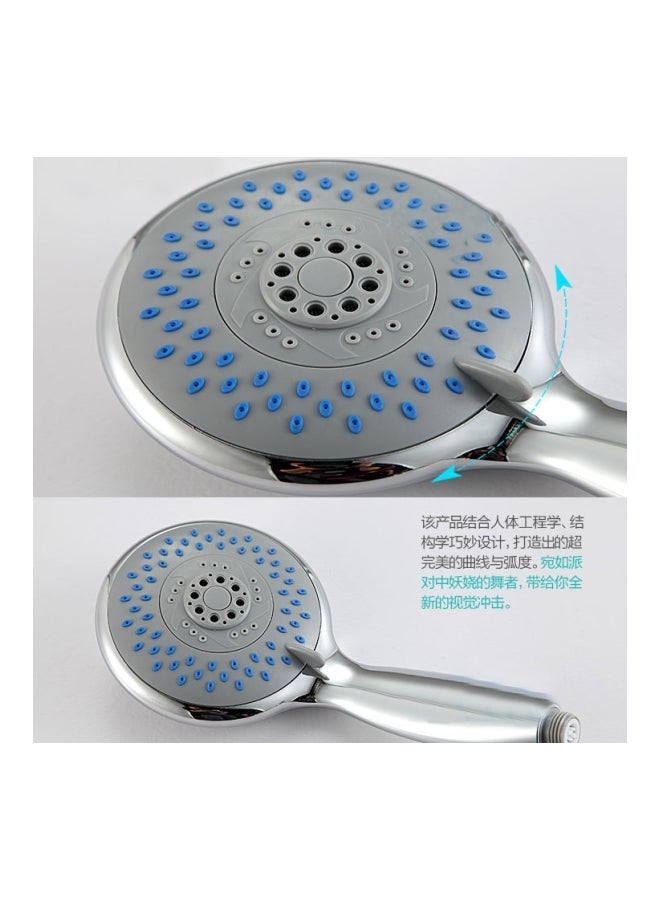 Generic - Handheld Shower Head Set With Hose Silver - Image 1