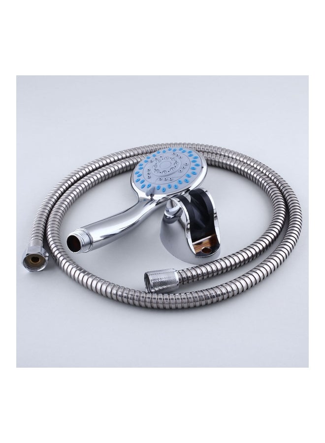 Generic - Handheld Shower Head Set With Hose Silver - Image 1