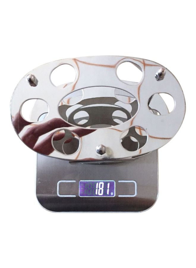 Wall Mount Toothbrush Holder Chrome 11x13cm - Image 3
