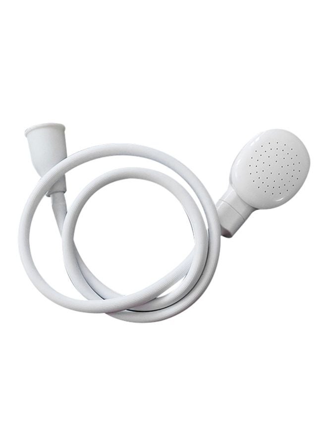 Shower Head With Tube White 7.5x6.5cm