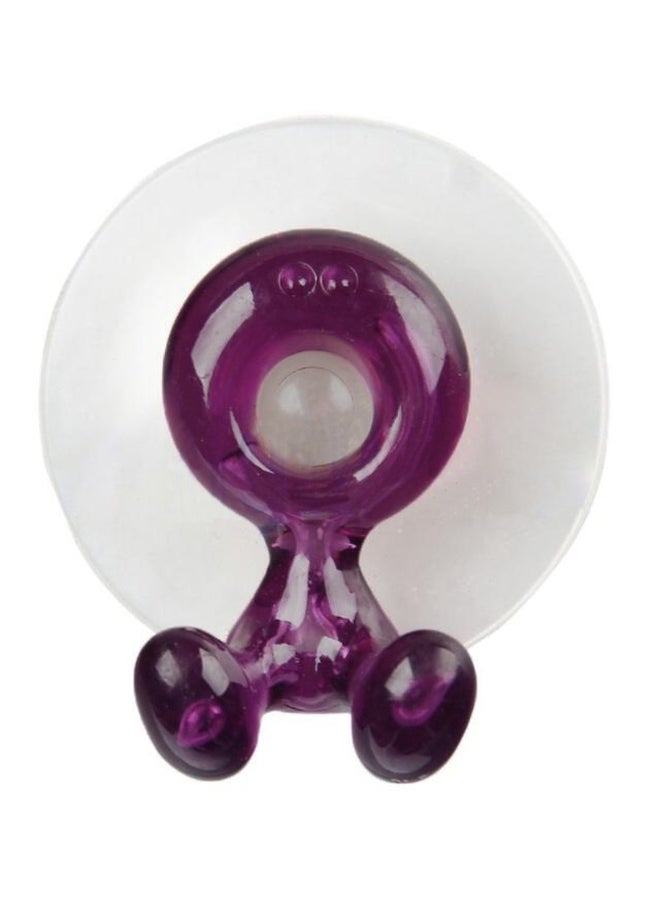 Suction Toothbrush Holder Purple 5.5x5.5x3.5cm