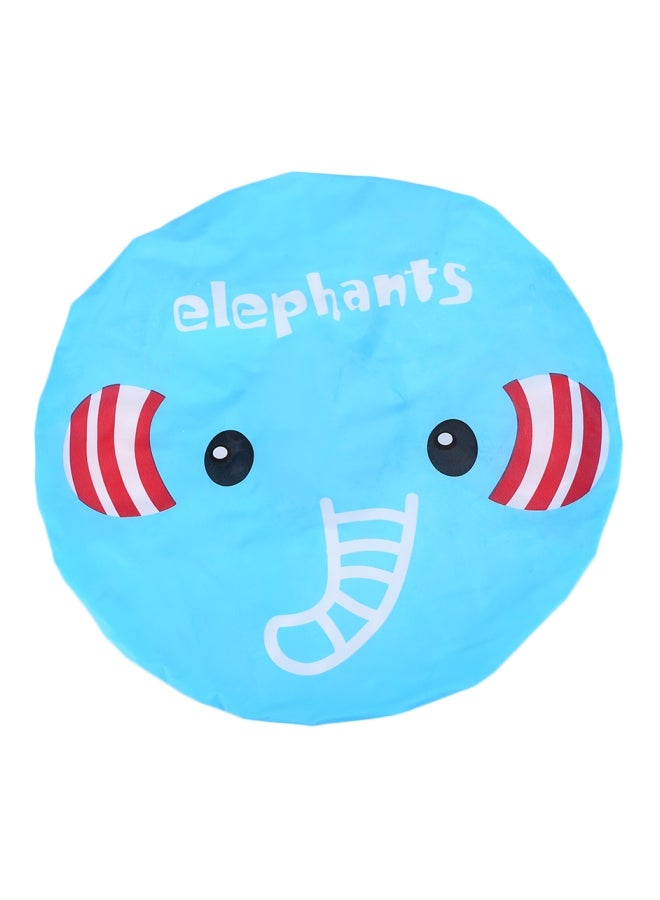 Elephants Bathing Cap Blue/White/Red 10cm