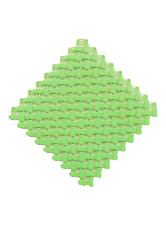 دواسة حمام بلاستيكي أخضر 25x25سم