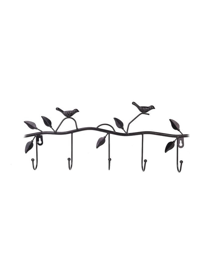 Bird Patterned Towel Hook Black 45.3x17.8x5cm  - Image 1
