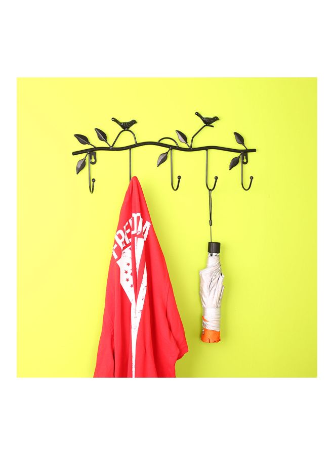 Bird Patterned Towel Hook Black 45.3x17.8x5cm  - Image 2