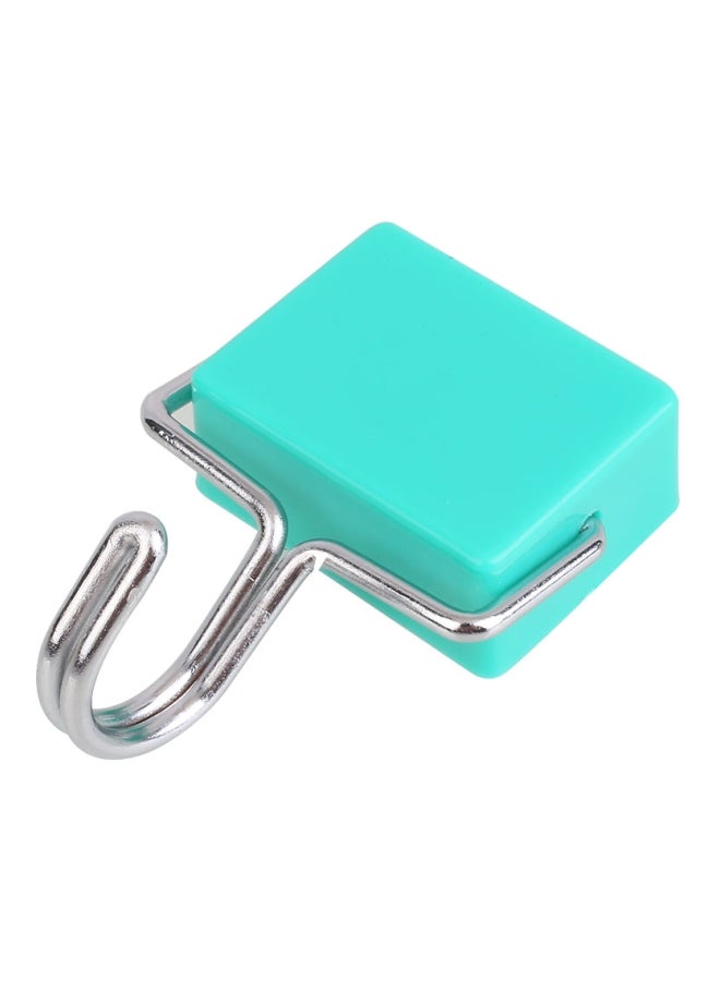Rectangle Towel Hook Green/Silver 4.1x5.7x2.2cmcm 
