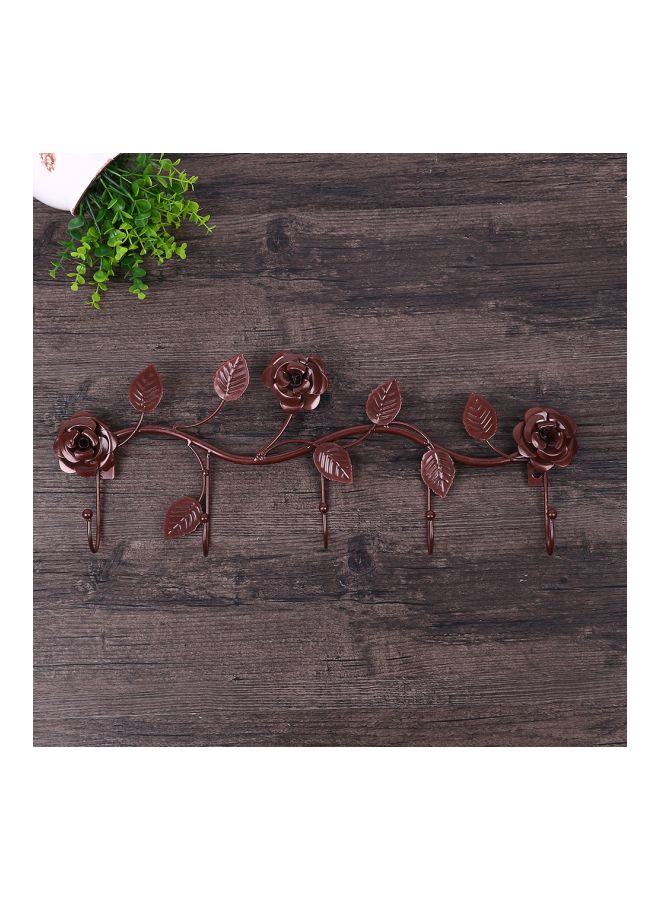 خطاطيف تعليق على شكل ورود بني 47x18x5سم - Image 3