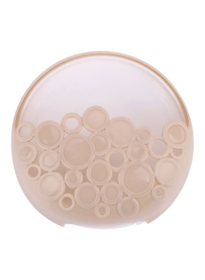 Wall Suction Soap Holder Beige 11x3.5cm 